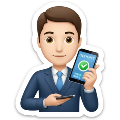 customized investment plan with man sticker