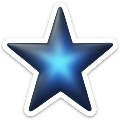 Half a star sticker