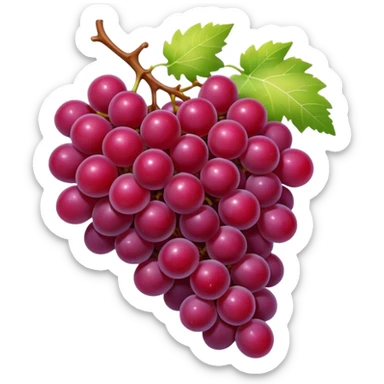 red grapes sticker