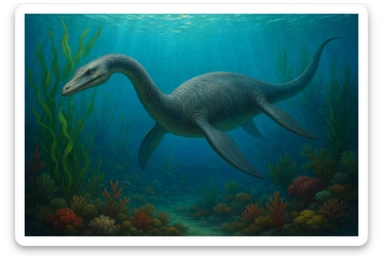 Plesiosaurus sticker