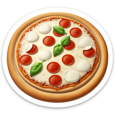 Una scritta Polvere di stelle fatta a pizza sticker