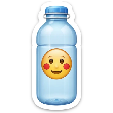water bottle empty sticker