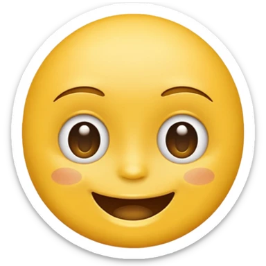 Whatsapp Emoji face listening sticker