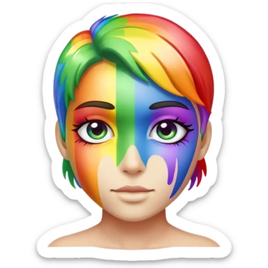 Corazón de arcoíris  sticker