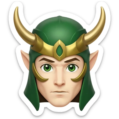 comic book style loki sticker