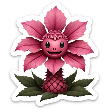 a flower like a monster a demogorgon basically but without e sticker