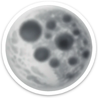 Moon sticker