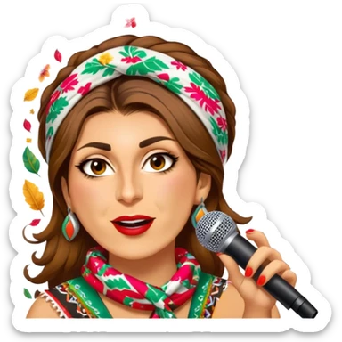 Colorful Singer sticker