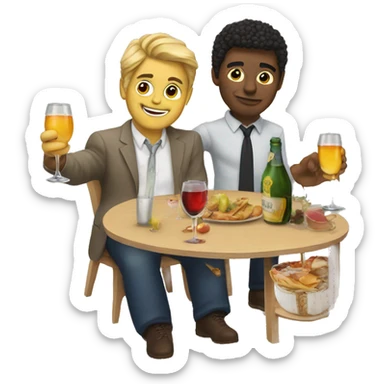 a melange of apero things sticker