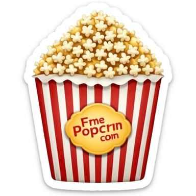 One popcorn who pop sticker