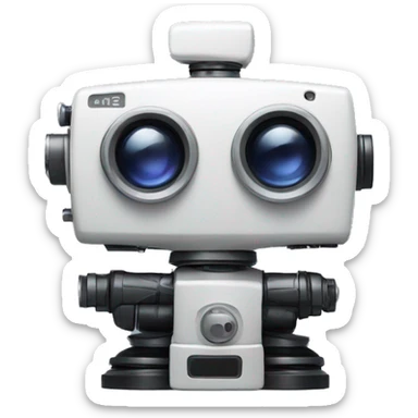 video camera robot sticker