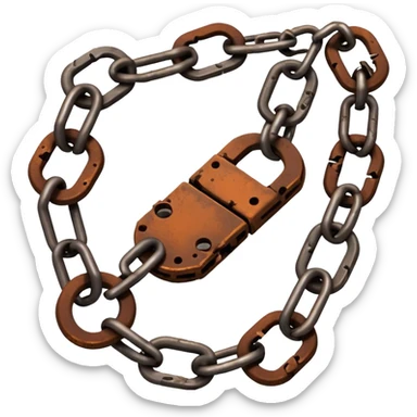 Broken chains sticker
