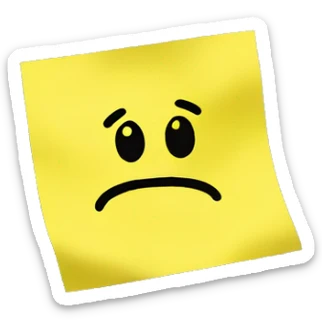 yellow sticky note saying I love Gil sticker