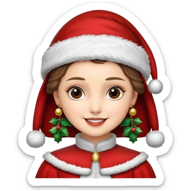 padme amidala santa sticker