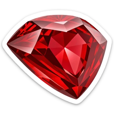 Red diamond carved on its front "RED" sticker
