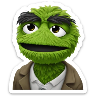 oscar the grouch  sticker