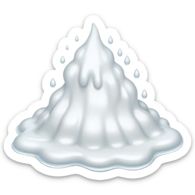 White goo  sticker