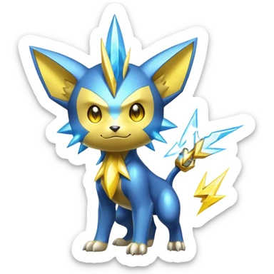  Shiny Sparkly Electric Cool Epic Shinx-Manectric-Fakémon-creature sticker