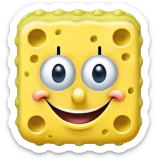 iconic SpongeBob SquarePants sticker