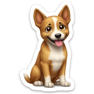 Cute dog sticker