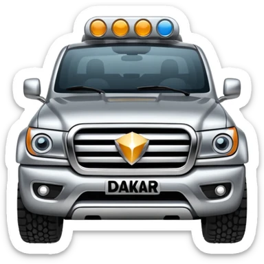 Dakar logo gara di auto  sticker