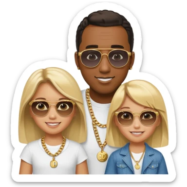 Diddy with Abby oil and a little blonde girl sticker