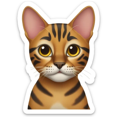 bengal cat sticker