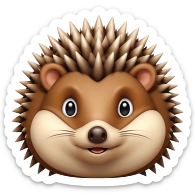 A hedgehog sticker