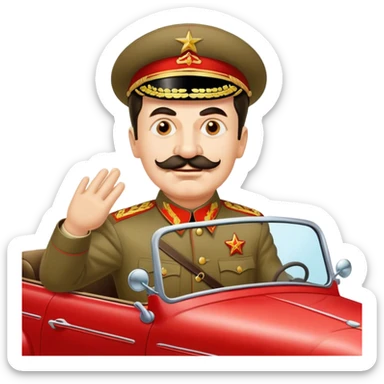 stalin car sticker