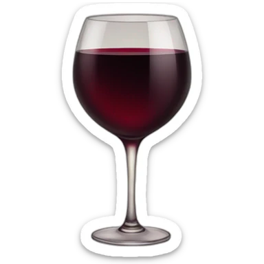 Red wine sticker