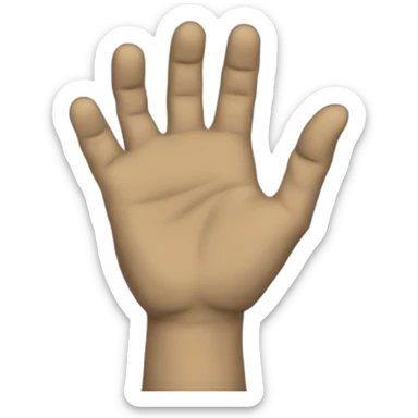 vulcan hand greeting sticker