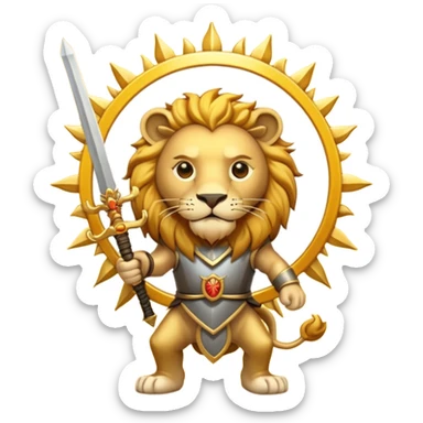 🇮🇷+🦁+⚔️+☀️ sticker
