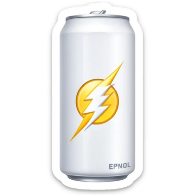White energy drink  sticker