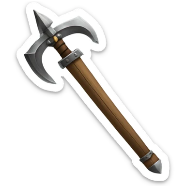 medieval weapon sticker