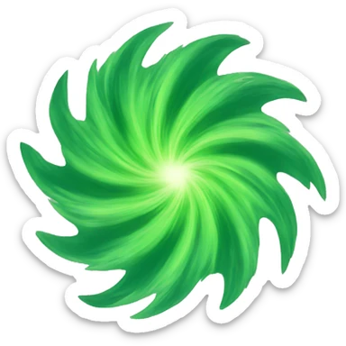 green vortex  sticker