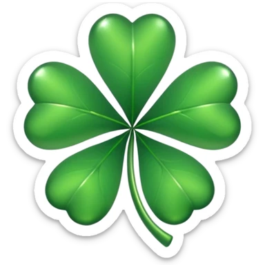 Lucky clover charm 
 sticker