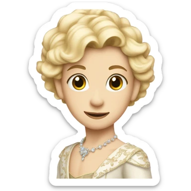 blonde twink feminine prince sticker