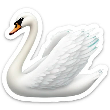 Swan sticker