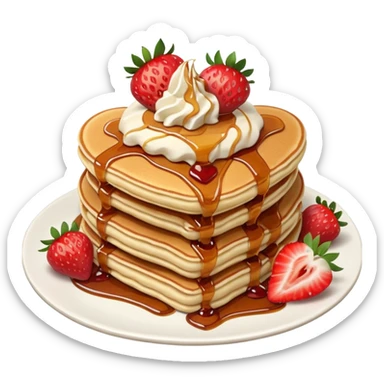 valentine pancakes sticker