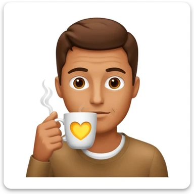 Kahve içen adam sticker