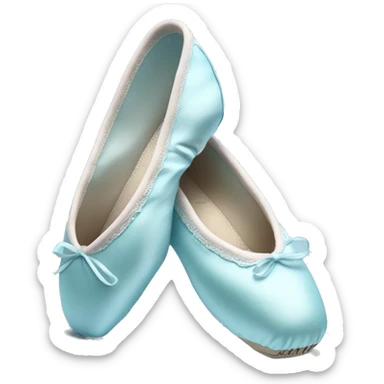 pastel blue ballet pointe shoes sticker