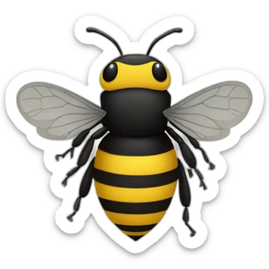 a bumble bee with a phd sticker
