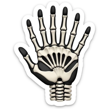 Make a Playboi Carti yvl skeleton hand emoji sticker