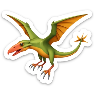 ios-style pterodactyl emoji sticker