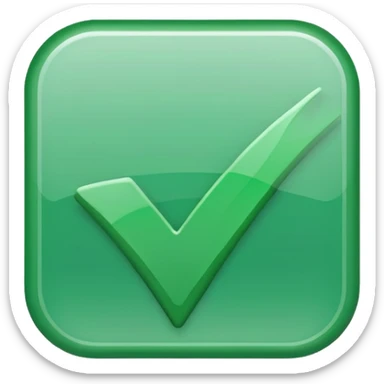 Green check mark no background sticker