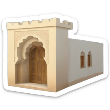 morocco building sticker
