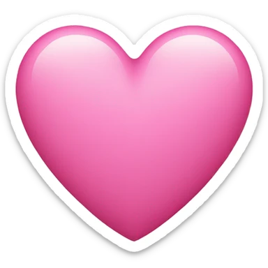pink heart sticker