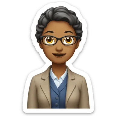 female kindergarden teacher sticker