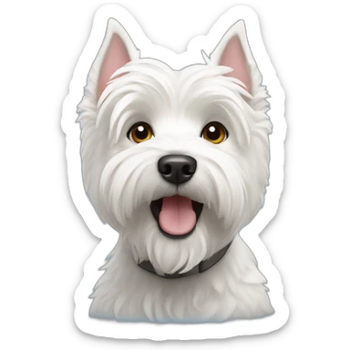 Westie dog sticker