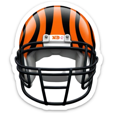 Bengals helmet sticker
